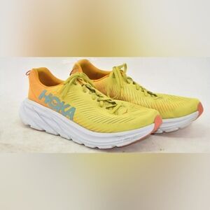 Hoka One One Rincon 2 Shoe Lime Yellow & Black Running Sneaker Men sz 13